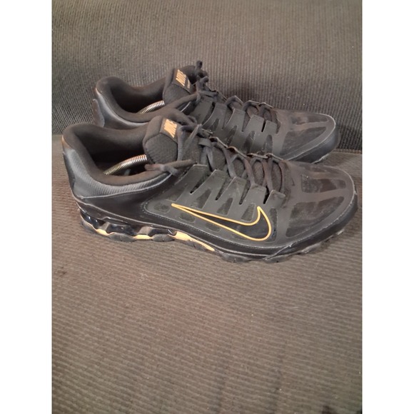Nike‎ Reax 8 TR Shoes Mens 13 Mesh Black Metallic Gold Sneakers Athleisure main image 7